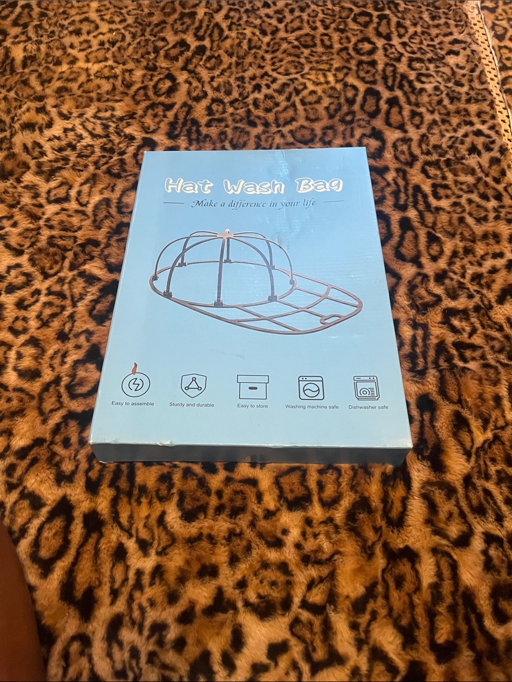 Hat Wash Bag Protective Cap Cage - Blue